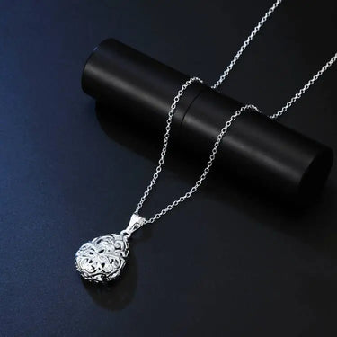 925 Sterling Silver Lotus Flower Drop Pendant